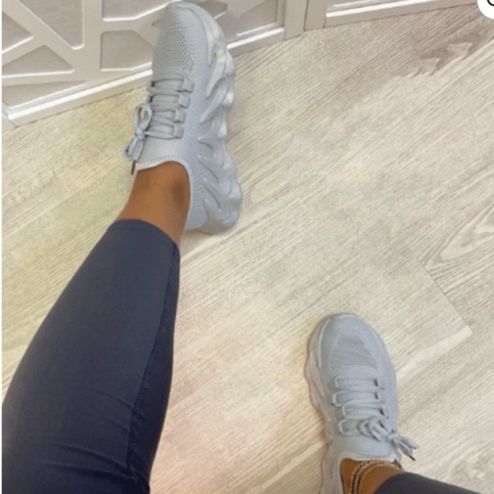 NEW!  KNIT SNEAKERS | GREY KNIT SNEAKER